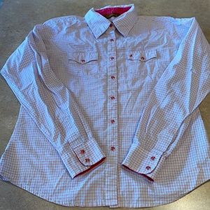 Girls Aura snap shirt size medium
